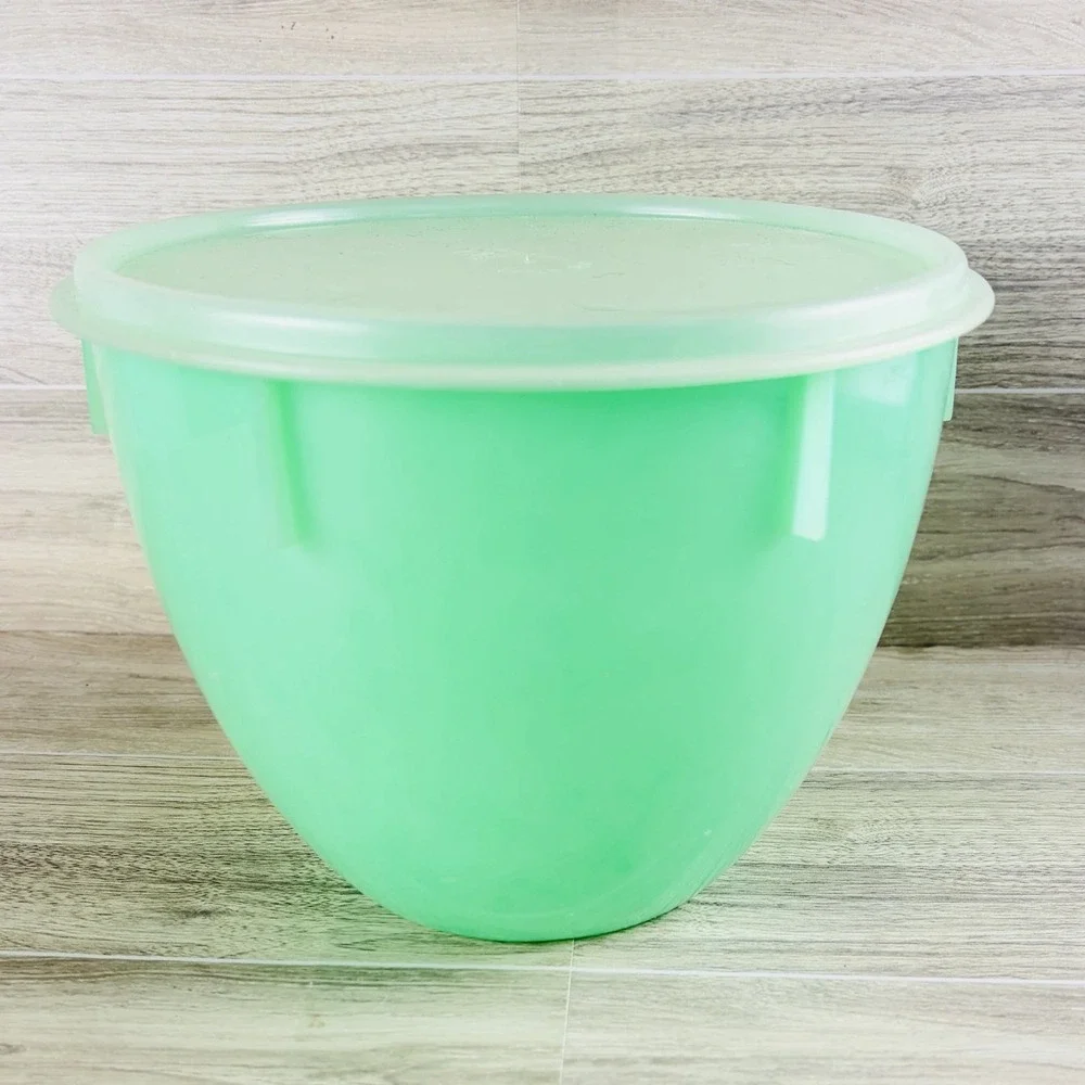 Eagle Storage Bowl Super Seal Lid Green Lettuce Fruit Vegetables Vintage USA